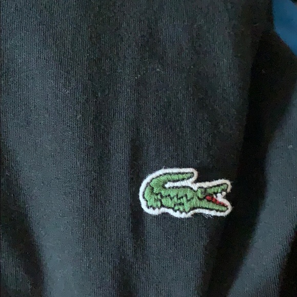Black Lacoste V-Cut T-Shirt - Picture 3 of 3